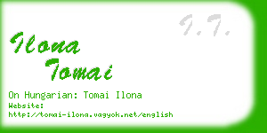 ilona tomai business card